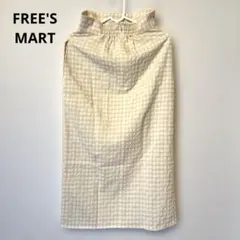 FREE'S MART イエローとホワイトのチェックスカート　Sサイズ