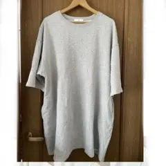 サマンサモスモス　ブルー　スウェット　チュニック　グレー Tシャツのサムネイル