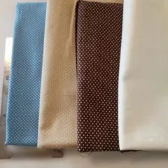 LECIEN Color Basic ほかドット柄 生地 はぎれ
