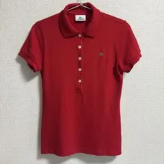 美品　LACOSTE ラコステ 半袖 ポロシャツ レッド サイズ40のサムネイル
