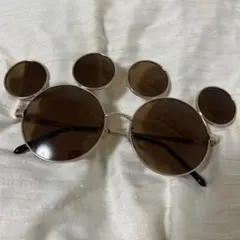ディズニー サングラス　ミッキー　ブラウン