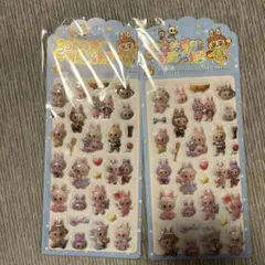 3D立体うさぎキャラクターステッカーセット