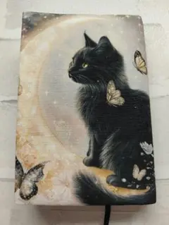 ブックカバー　月と黒猫⑥