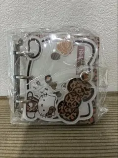 Hello Kitty レオパード柄 ミニバインダー 豹柄 シール帳