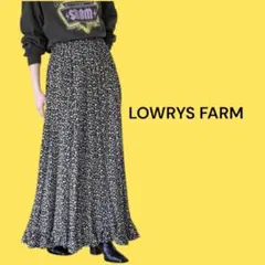 LOWRYS FARM ハナガラ フレアスカート