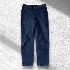 【スクロール】デニムパンツ 綿混 ウエストゴム ストレッチ有 カジュアル L