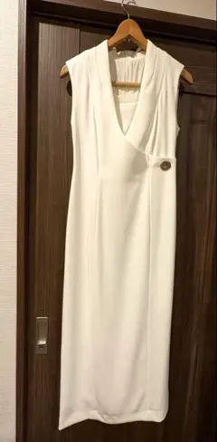 SNIDEL ノースリーブ ロングワンピース ホワイト