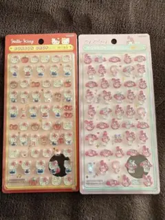 ハローキティ・マイメロディ ボンボン ドロップ ミニシールセット