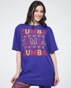 ZUMBA オーバーサイズ Tシャツ 紫　正規品
