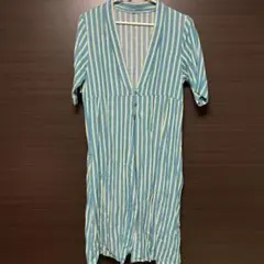 AZUL ストライプ　アウター　ワンピース