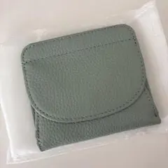 ミニ財布 二つ折り財布 小銭入れ ミニウォレット グリーン