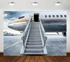 폴리에스터 비행기 파티 벽 장식 180x230cm
