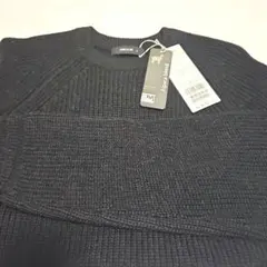 新品タグ付き　COMME CA ISM ブラック ニット S