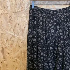 レトロスカート　古着女子　レディース　プリーツスカート　美品　花柄