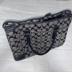 ✨値下げ✨Coach ロゴ柄 トートバッグ ベージュ/ブラック
