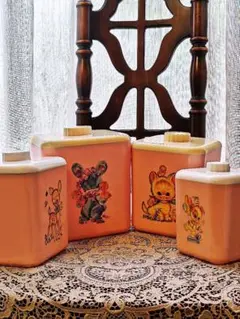 4個】70's U.S.A vintage TIN缶 キャニスター ティン - メルカリ