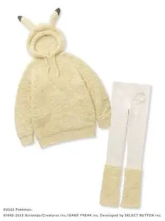 【ポケモンスリープ】ピカチュウフーディ&レッグウォーマーレギンスセット