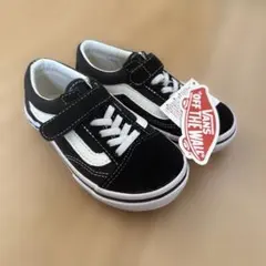 VANS OLD SKOOL キッズ スニーカー ブラック ホワイト　１７センチ