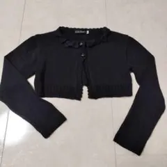 BeBe ブラックリボン カーディガン 120　ボレロ