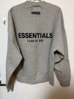【FEAR OF GOD ESSENTIALS】バックロゴ スウェット グレー