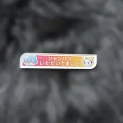ブレマイ　称号アクリルバッジ シャンパンいただきました