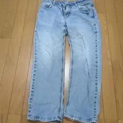 EDWIN ライトブルー ストレート ダメージジーンズ 29㌅