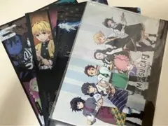 鬼滅の刃 クリアファイル 4種 カフェコラボ コンビニ