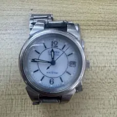 CITIZEN シチズン エコドライブ ソーラー 腕時計 デイト メンズ 白