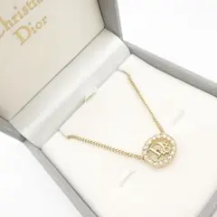 3045-1 保存箱付き極美品✨　Dior　ネックレス　CD ロゴ　希少　刻印