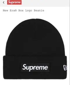 Supreme × New Era Box Logo Beanie ニット帽