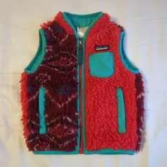 patagonia ベスト 12M 赤/青緑