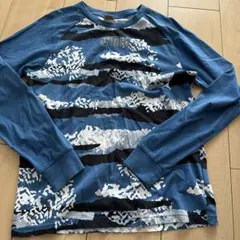 PUMA 長袖カットソー サイズ160 青 ストライプ柄