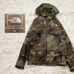 1117【美品】ザノースフェイス 迷彩 ナイロン ジャケット XL