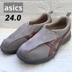 美品 asics アシックス ライフウォーカー 24.0 3E 介護靴 軽量