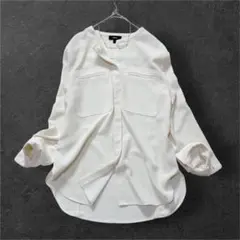 ◇BEIGE, ベイジ ◇ 配色カラーパフスリーブブラウス M相当 - メルカリ