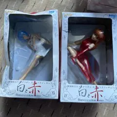 新世紀エヴァンゲリオン　エクストラフィギュア　白と赤　レイとアスカ