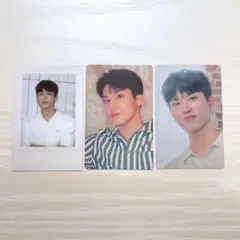 TREASURE 4周年マガジン トレカ ポラロイド ジョンウ 3枚セット ①