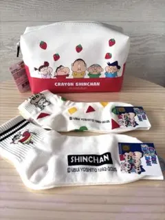 クレヨンしんちゃん　ポーチ　ソックス靴下　セット