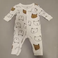 【美品】baby gap クマ柄ロンパース 0-3ヶ月