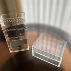 アクリル製 アクセサリーケース 2点セット