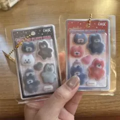mojojojo コットンパフィーシールミニキーホルダー 2種セット