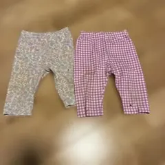 ユニクロ　ポールジョーコラボ　含　花柄とチェック柄のパンツ2点セット