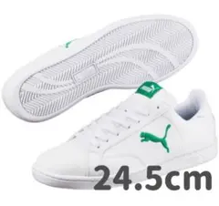 新品未使用 PUMA プーマ スマッシュキャットL 24.5cm 白×緑 正規品