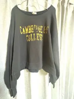 チャオパニック　ブラックスウェット　トレーナー