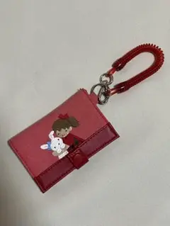 familiar パスケース 赤