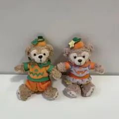 ディズニーシー ダッフィー & シェリーメイ ハロウィンぬいぐるみバッジ 未使用