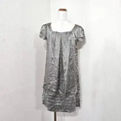 ユナイテッドアローズ　シルクワンピース（36）グレージュ系