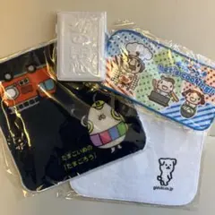 キャラクタータオル等4枚セット 100%コットンあり