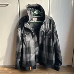 LRG チェック柄 フード付きジャケット Lサイズ