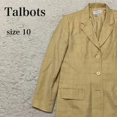Talbots タルボッツ ウィンドウペン ジャケット 古着 ベージュ チェックのサムネイル
